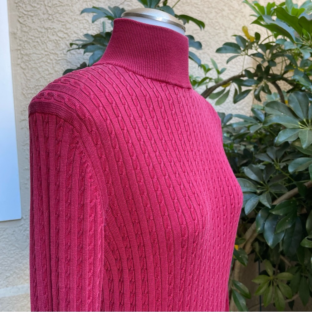 Vintage burgundy Katie & Elie silk knitted sweater